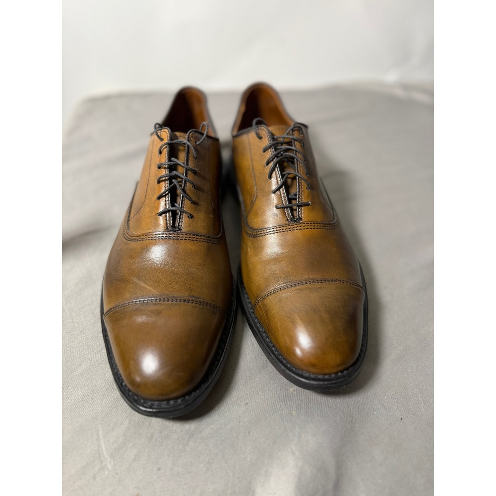 Allen Edmonds Park Avenue Brown Leather Cap Toe Oxford Dress Shoes 11.5 D 5855